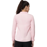 ALL WAYS YOU Womens Casual Office Wear Solid Pink Formal Shirt for Women  XXL