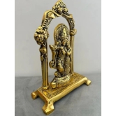 Aarna Creations Hand Crafted Metal Radha Krishna Murti| Radha Krishna| Antique Golden Radha Krishna Idol