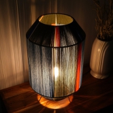 Colour Story 400 - Table Lamp - Limited Edition Threading Pattern, Cotton Threading Lampshade, Sturdy Construction