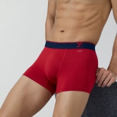 Traq Silver Cotton Trunks Rio Red XXL