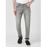 UrbanMark Men Slim Fit Mild Wash Grey Stretchable Jeans - None
