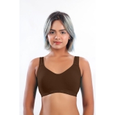 Women Hug Sports Bra Coffee Brown