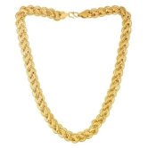 H M PRODUCT - Gold Plated Chain ( Pack of 1 ) - Golden