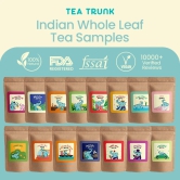 Indian Whole Leaf Tea Samples-15 X 10gms Loose Tea Packs