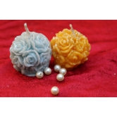 PRERUP  combo of 2 mini rose ball candle