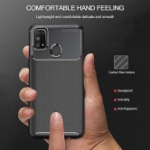 Samsung Galaxy M31 Prime Back Cover Case Carbon Fiber / Samsung Galaxy F41 Back Cover Case Carbon Fiber / Samsung Galaxy M31 Back Cover Case Carbon Fiber