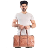 Man Arden - Tan Leather Duffle Bag - Onesize