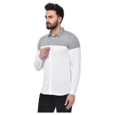 Glito Cotton Blend Regular Fit Colorblock Mens Casual Shirt - White ( Pack of 1 ) - None