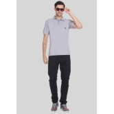 LEEBONEE - Light Grey Cotton Blend Regular Fit Men's Polo T Shirt ( Pack of 1 ) - None