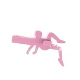 Motivational Hook- Men Racer/Male Runner Shape ABS Plastic (Pink)