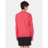 Sugr Polyester Red Non Zippered Sweatshirt - None