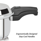 Softel 5 Litre Stainless Steel Pressure Cooker | Gas & Induction Compatible | Silver