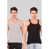 Hap Kings - Multi Cotton Mens Vest ( Pack of 2 ) - None