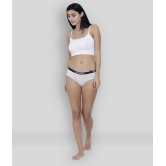 BASIICS By La Intimo Cotton Womens Bikini Panties ( White ) - None