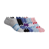 Texlon - Multicolor Cotton Women's No Show Socks ( Pack of 5 ) - None