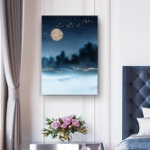 Mystical Blues of the Night Canvas (Matte Finish)