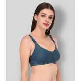 Elina - Blue Cotton Non - Padded Womens T-Shirt Bra ( Pack of 1 ) - 34D