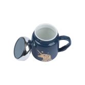 Keep Like Simple Coffee Mug With Lid -  Blue, 360Ml