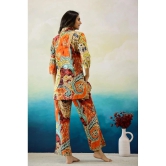 Label Flavia Multi Color Printed Pant Top Set - None