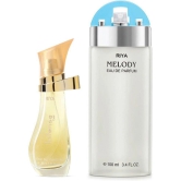 Riya Melody & Intense Gold Eau De Parfum (EDP) For Women 130 ( Pack of 2 )