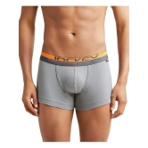 Jockey FP03 Men Super Combed Cotton Rib Solid Trunk with Ultrasoft Waistband - Monument - None