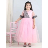 Toy Balloon Kids Pink Net Girls Gown ( Pack of 1 ) - None