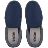 Stanfield SF CANVAS Navy Blue/Grey Shoes - Blue Mens Slip-on Shoes - None