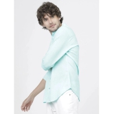 Ketch 100% Cotton Slim Fit Solids Full Sleeves Mens Casual Shirt - Teal ( Pack of 1 ) - None