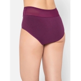 Clovia - Purple Cotton Solid Womens Briefs ( Pack of 1 ) - None