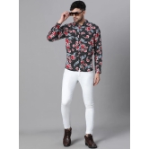 Oxolloxo Relaxed Floral Printed Wrinkle Free Casual Shirt