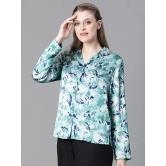 Oxolloxo Relaxed Floral Printed Cuban Collar Casual Shirt