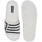 Aadi - White Mens Slide Flip Flop - None