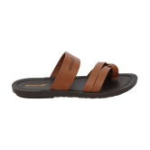 Aerowalk - Brown Mens Leather Slipper - None