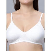 IN CARE LINGERIE Cotton Lightly Padded Womens T-Shirt Bra ( White ) NAVYA_WHITE_44B - None