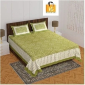 Bedsheet Adda-Queen Size (90*100inches)-Jaipuri Double Bedsheet With 2 Matching Pillow Covers-RJ-14-01-(90*100)-101