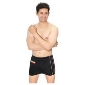 Goodluck Black Cotton Lycra Trunk - 30