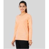 ferocious - Orange Cotton Regular Fit Womens T-Shirt ( Pack of 1 ) - None