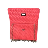 Apnav Pink Designer Clutch With Sling