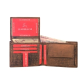 LEADERACHI Genuine Vintage Hunter Leather Wallet & Genuine Leather Belt Combo (WB-15)