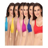 Softskin Poly Cotton Racerback bra - Multi Color - 36B