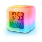 DAYBETTER Digital Plastic Square Table Clock - Pack of 1