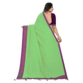 ofline selection - Green Silk Blend Saree With Blouse Piece (Pack of 1)