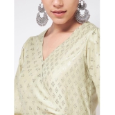 Pannkh - Green Polyester Womens Straight Kurti ( Pack of 1 ) - None