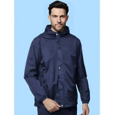 AKTIF Navy Polyester Mens Rain Jacket ( Pack of 1 ) - 2XL