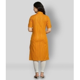 Glorious - Yellow Rayon Women's Straight Kurti ( Pack of 1 ) - XXL