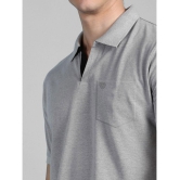 Lux Cozi Cotton Regular Fit Solid Half Sleeves Mens Polo T Shirt - Grey Melange ( Pack of 1 ) - None