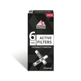 Gizeh Activated Charcoal Filter 6mm - Pack of 10