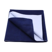 Fratelli Navy Blue Laminated Waterproof Sheet ( 140 cm Ã? 100 cm - 1 pcs ) - Large - upto 240 cm length