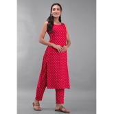 Maquien - Red Straight Rayon Women's Stitched Salwar Suit ( Pack of 1 ) - None