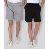 Neo Garments - Multi Cotton Men's Shorts ( Pack of 2 ) - None